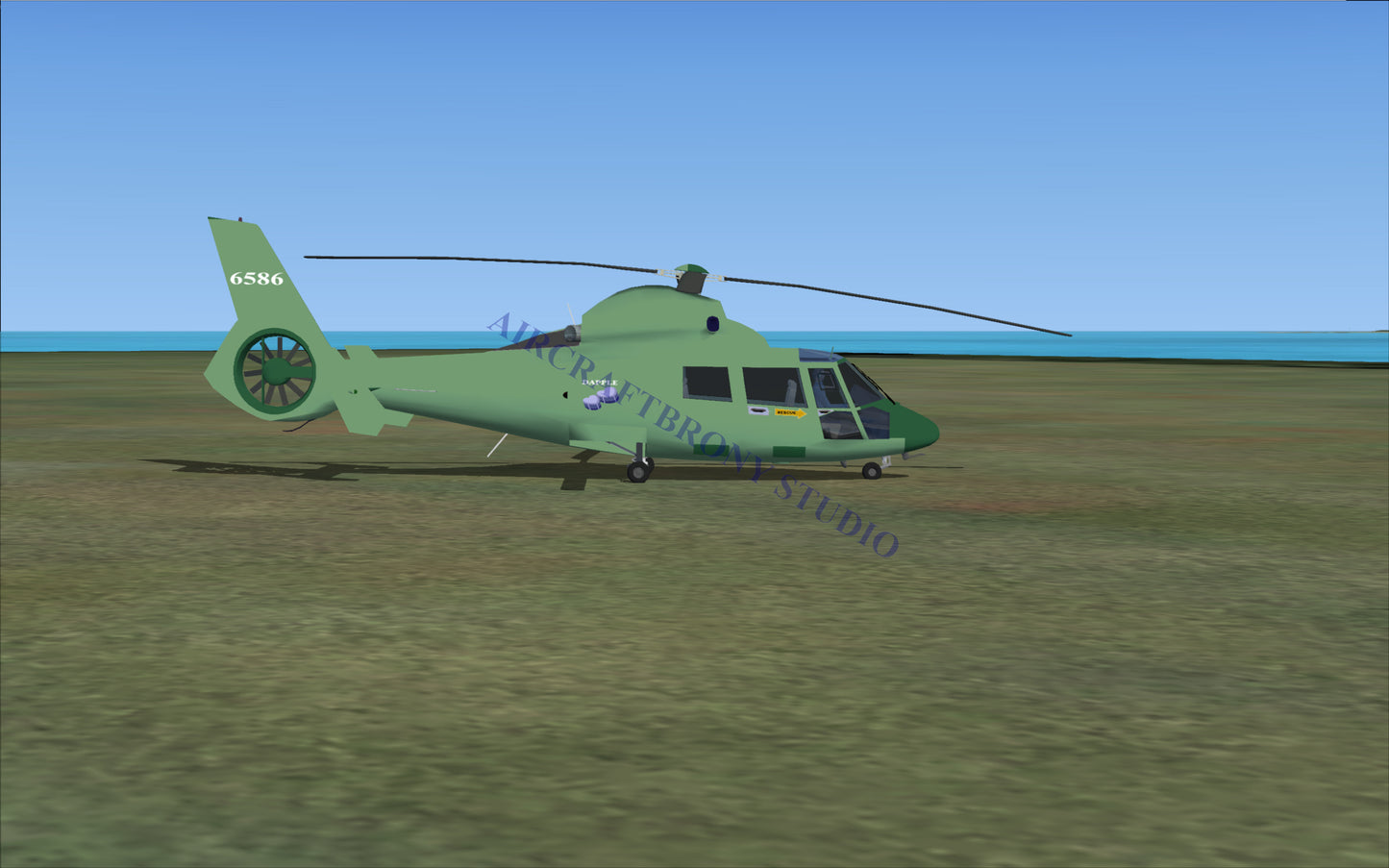 Dapple Aerospatiale HH65 Dolphin (Digital Image) Digital Image