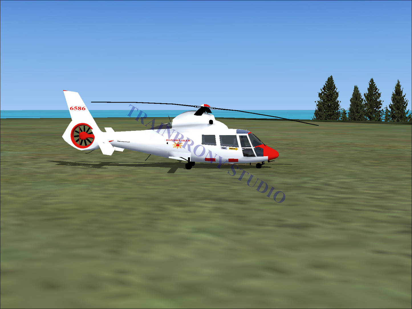 Daybreaker Aerospatiale HH65 Dolphin (Digital Image) Digital Image