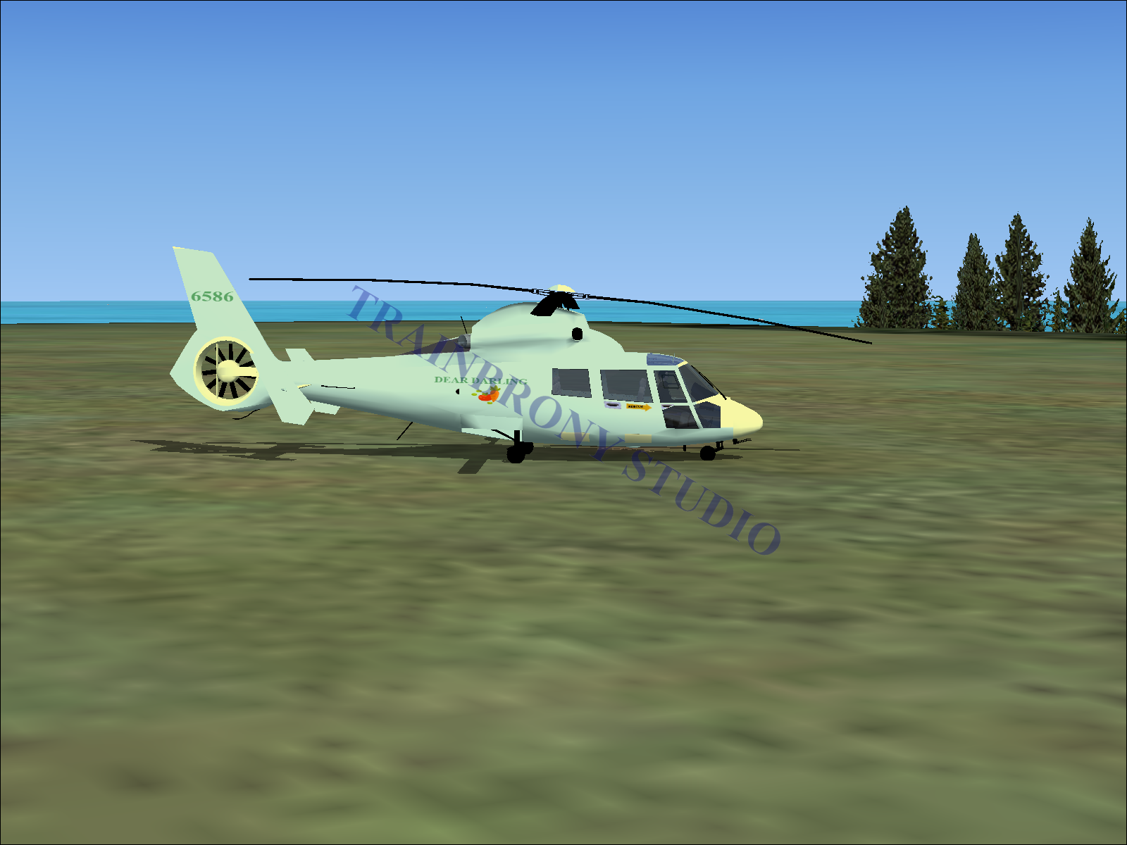 Dear Darling Aerospatiale HH65 Dolphin (Digital Image) Digital Image