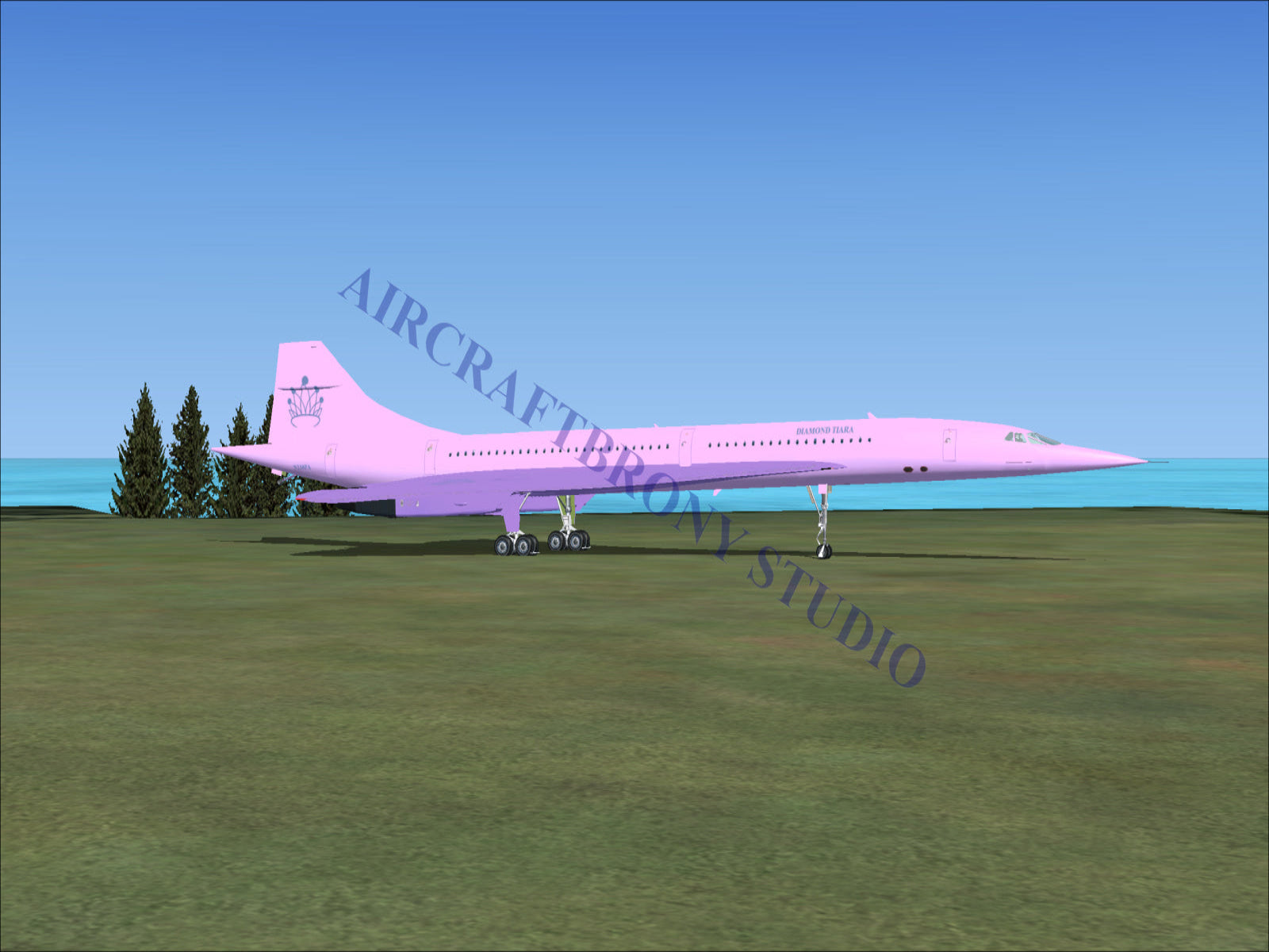Diamond Tiara Aerospatiale Concorde (Digital Image) Digital Image