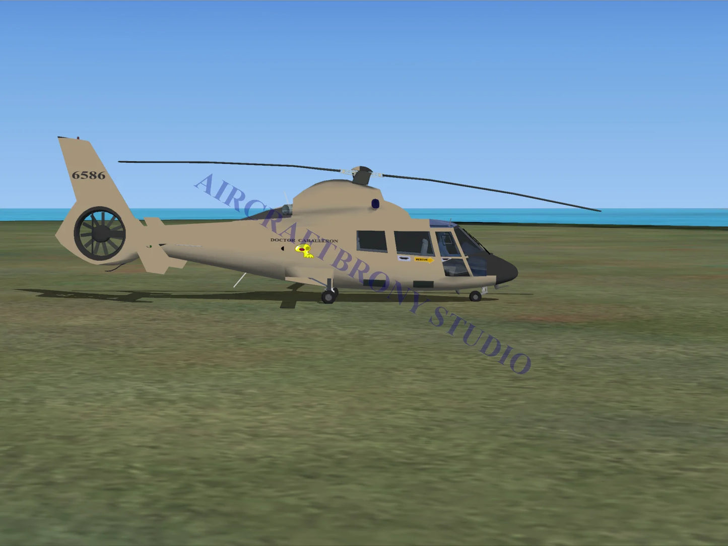 Doctor Caballeron Aerospatiale HH65 Dolphin (Digital Image) Digital Image