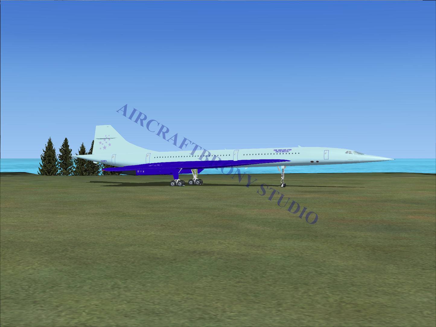 Dreamlands (Blue Belle) Aerospatiale Concorde (Digital Image) Digital Image