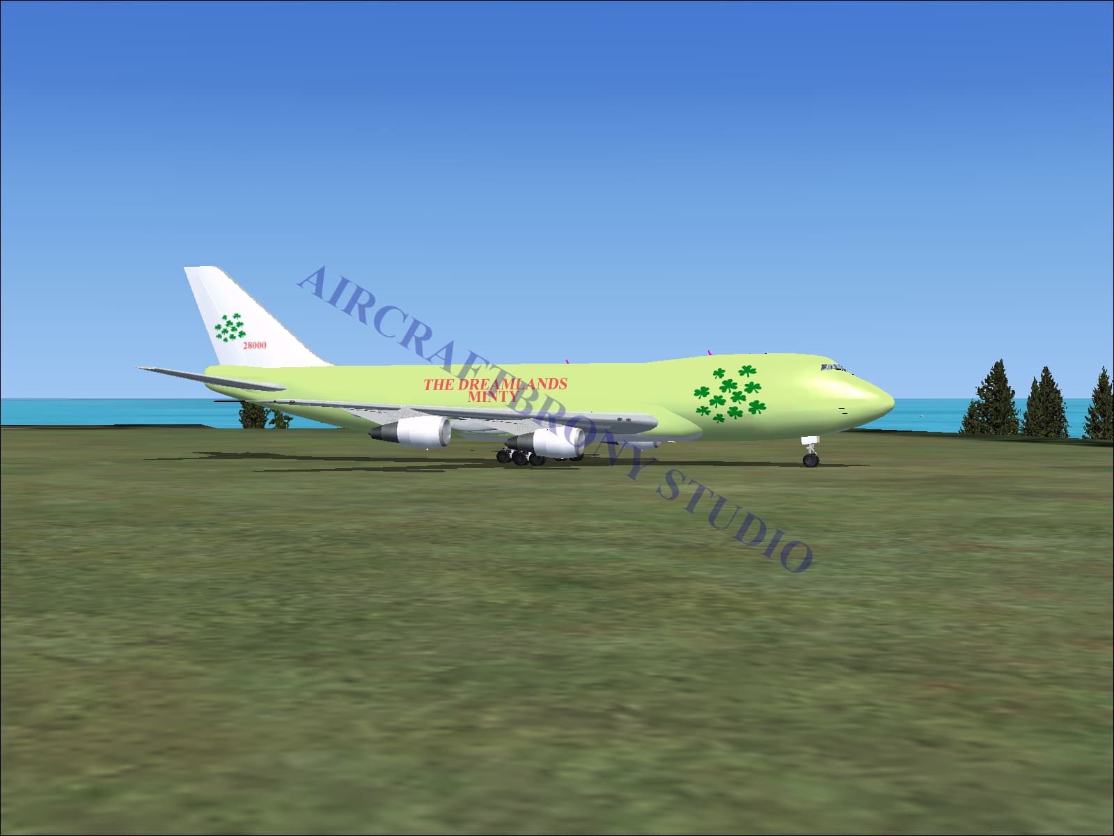 The Dreamlands (Minty) Boeing 747-200 (Digital Image) Digital Image