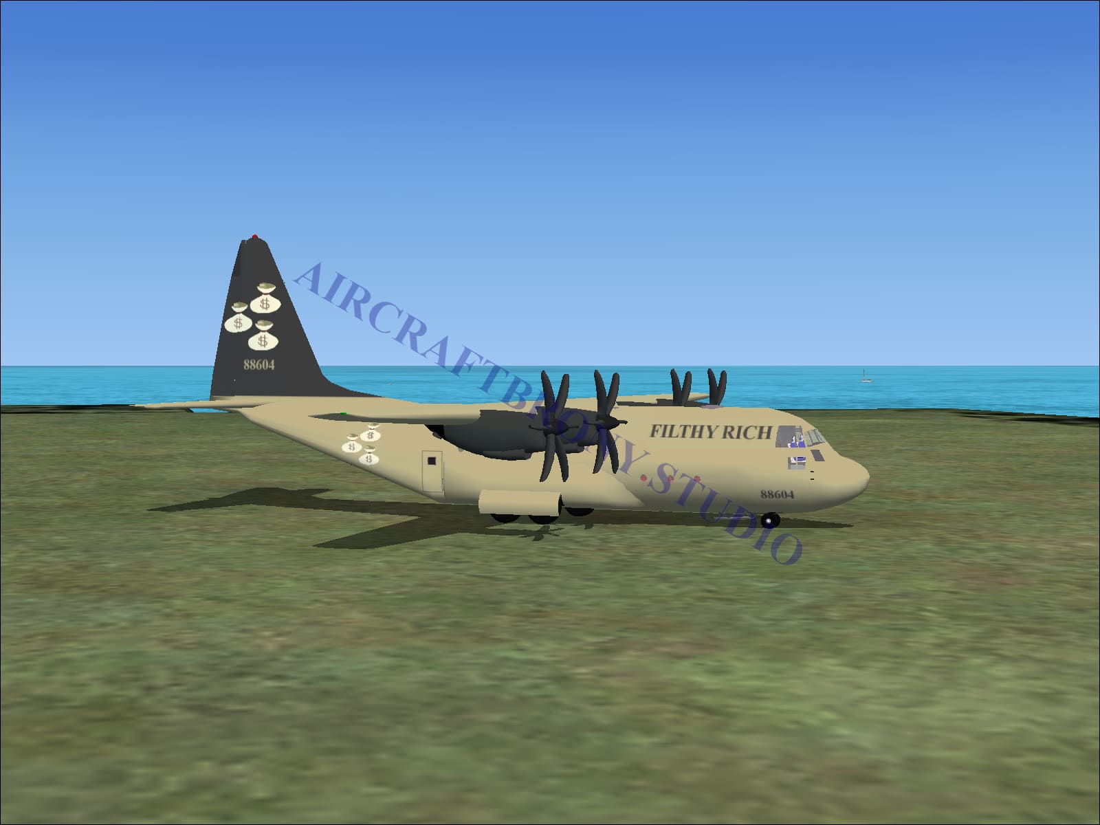 Filthy Rich Lockheed C-130 (Digital Image) – Aircraftbrony Studio