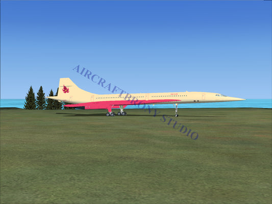 Fire Flare Aerospatiale Concorde (Digital Image) Digital Image