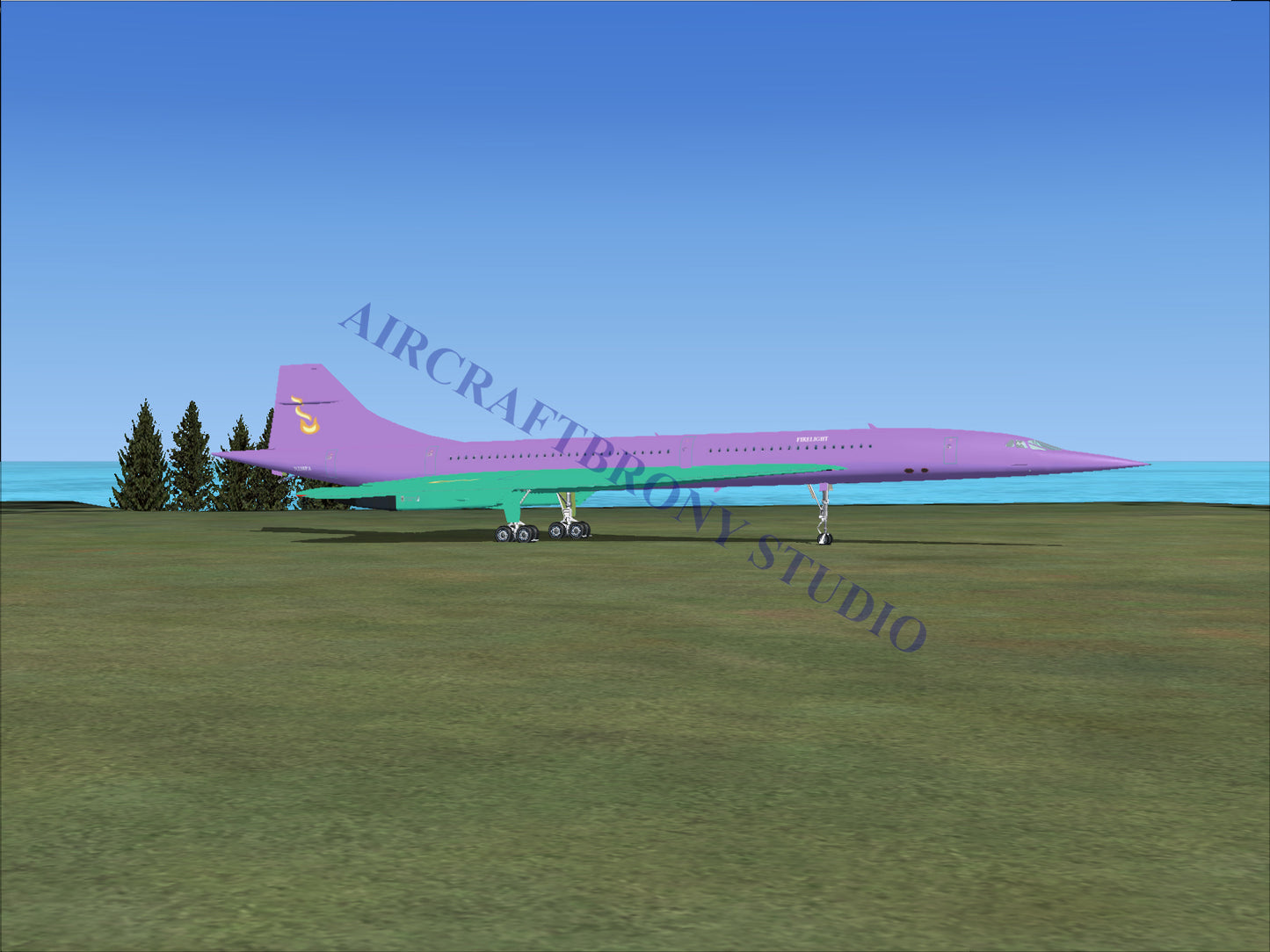 Firelight Aerospatiale Concorde (Digital Image) Digital Image