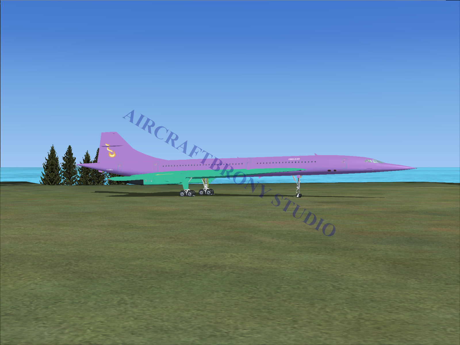 Firelight Aerospatiale Concorde (Digital Image) Digital Image