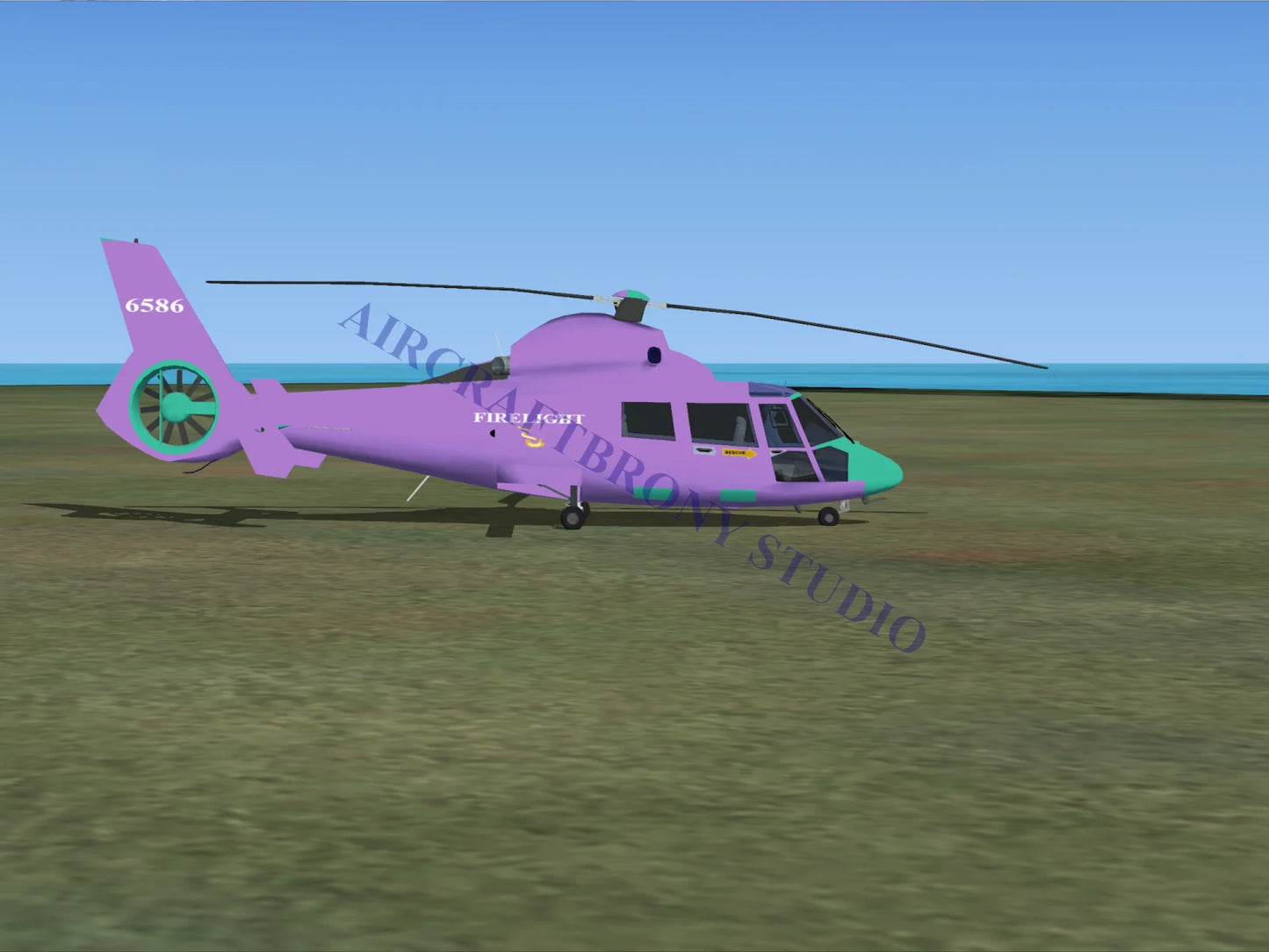 Firelight Aerospatiale HH65 Dolphin (Digital Image) Digital Image