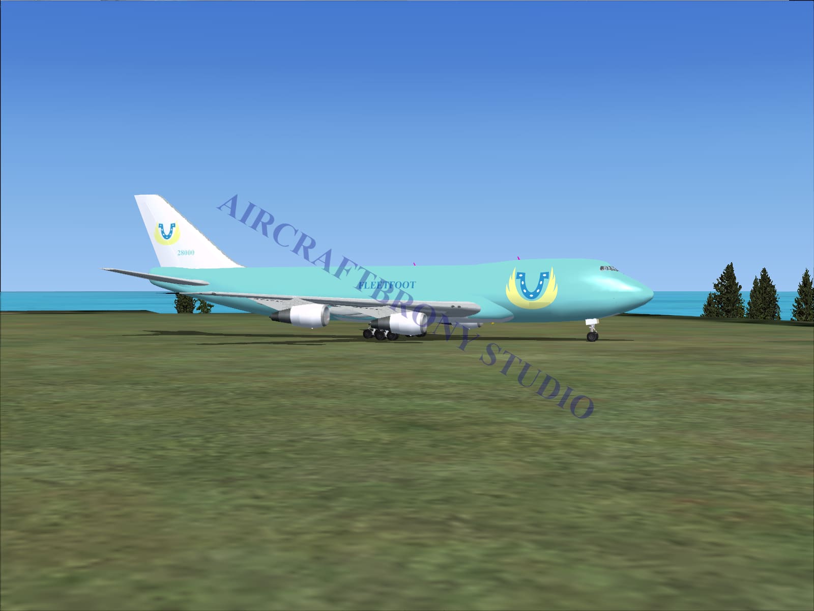 Fleetfoot Boeing 747-200 (Digital Image) Digital Image