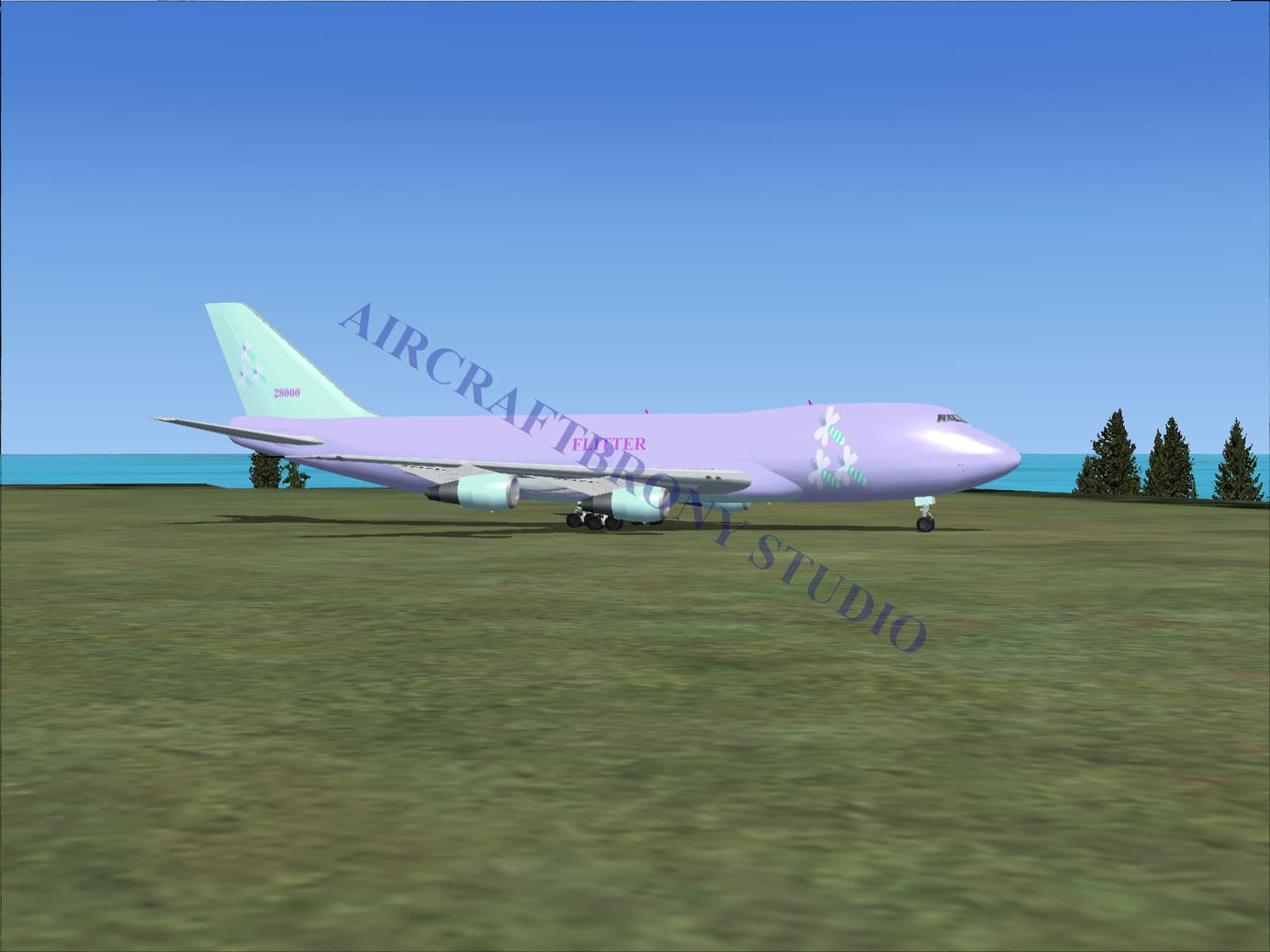 Flitter Boeing 747-200 (Digital Image) Digital Image