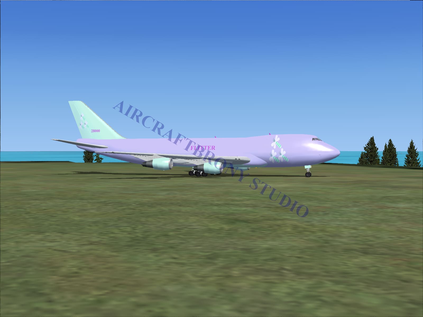 Flitter Boeing 747-200 (Digital Image) Digital Image