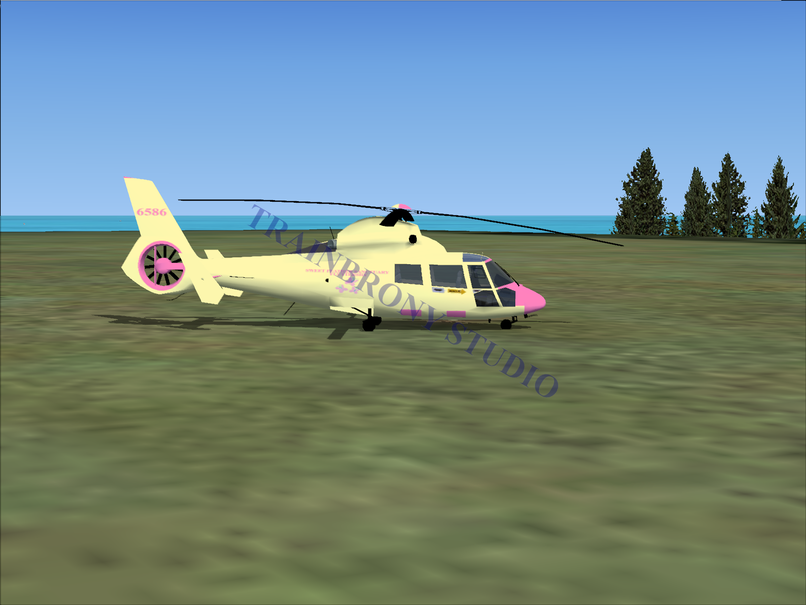 Fluttershy Aerospatiale HH65 Dolphin (Digital Image) Digital Image