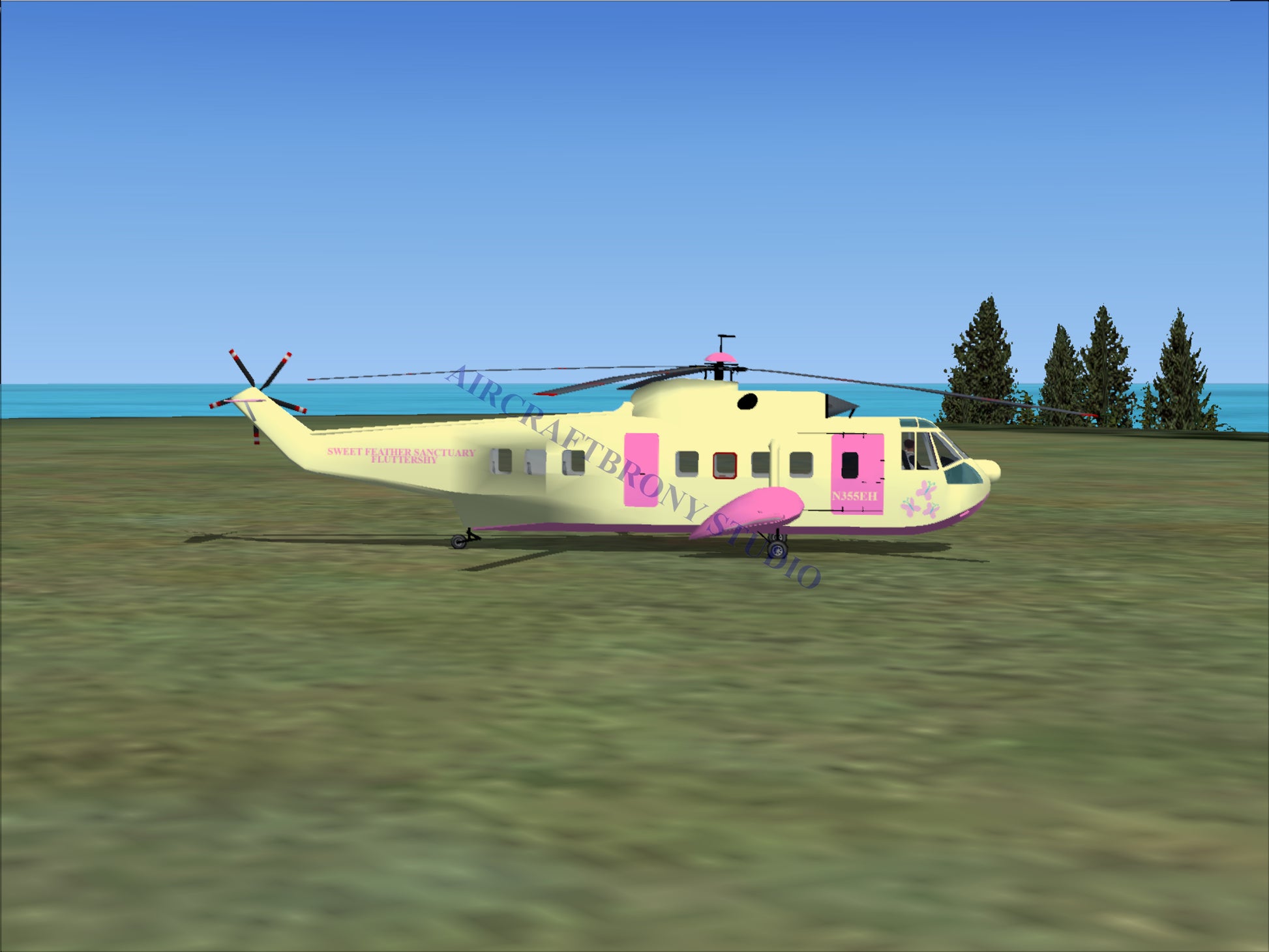 Fluttershy Sikorsky S-61N (Digital Image) Digital Image