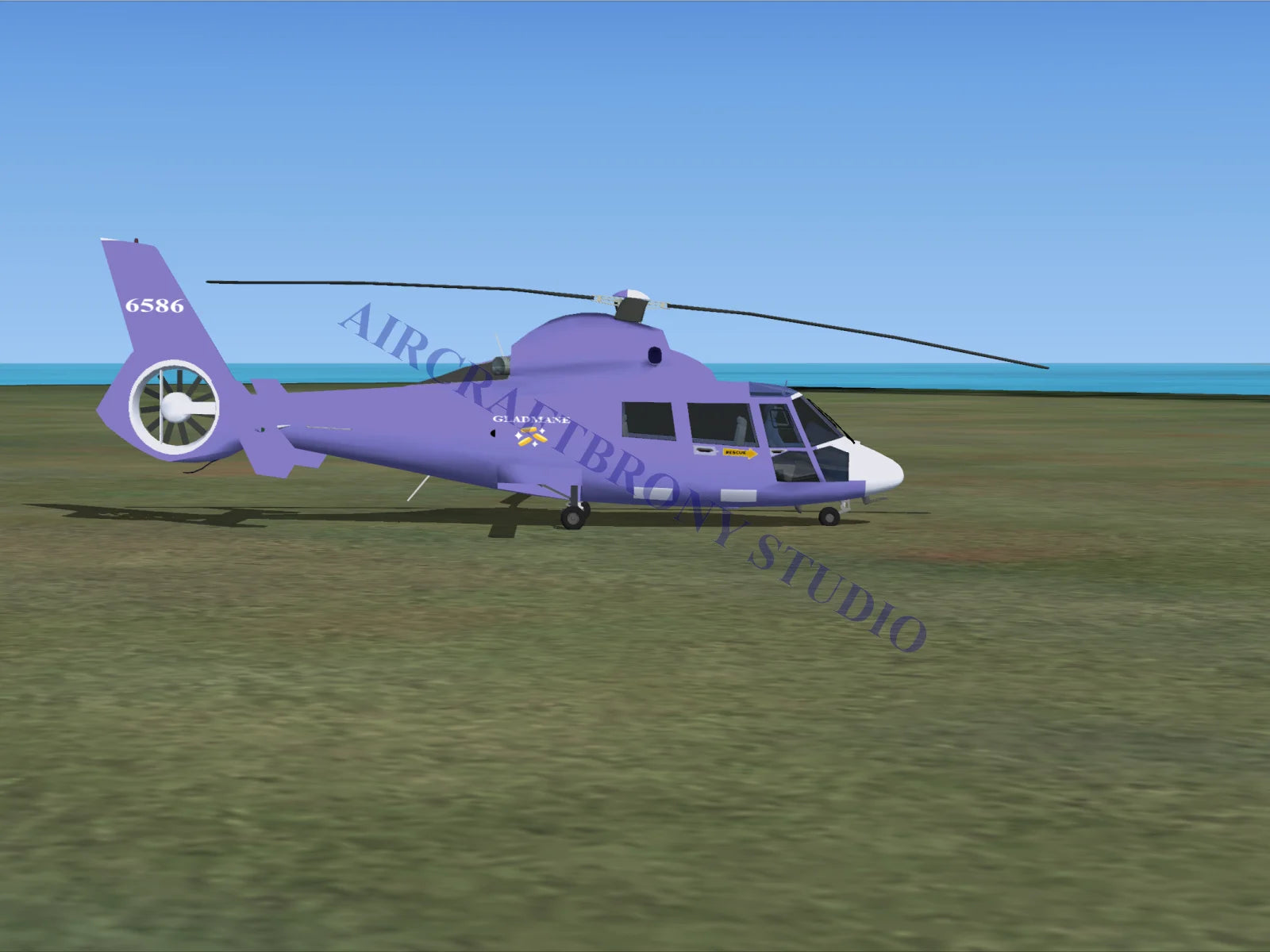 Gladmane Aerospatiale HH65 Dolphin (Digital Image) Digital Image