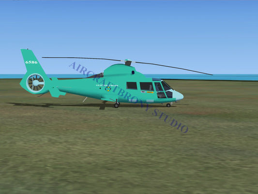 Glitter Drops Aerospatiale HH65 Dolphin (Digital Image) Digital Image