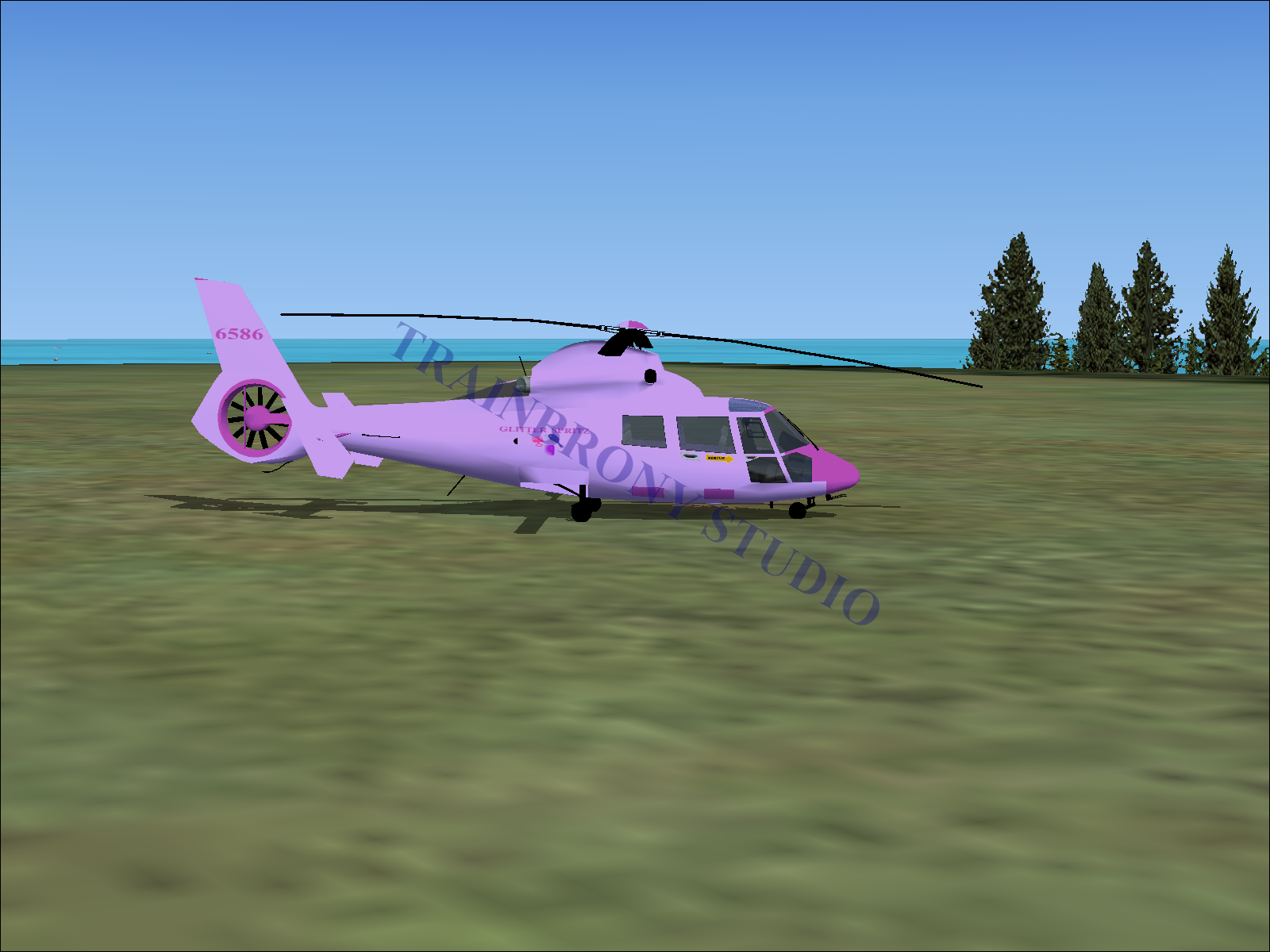 Glitter Spritz Aerospatiale HH65 Dolphin (Digital Image) Digital Image