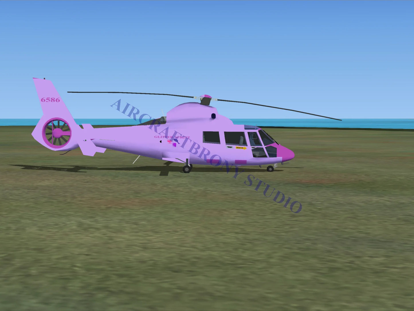 Glitter Spritz Aerospatiale HH65 Dolphin (Digital Image) Digital Image