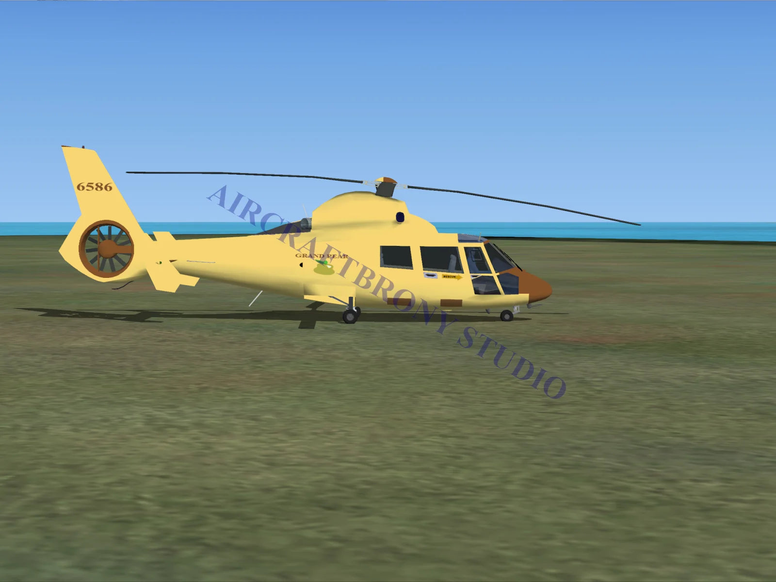 Grand Pear Aerospatiale HH65 Dolphin (Digital Image) Digital Image
