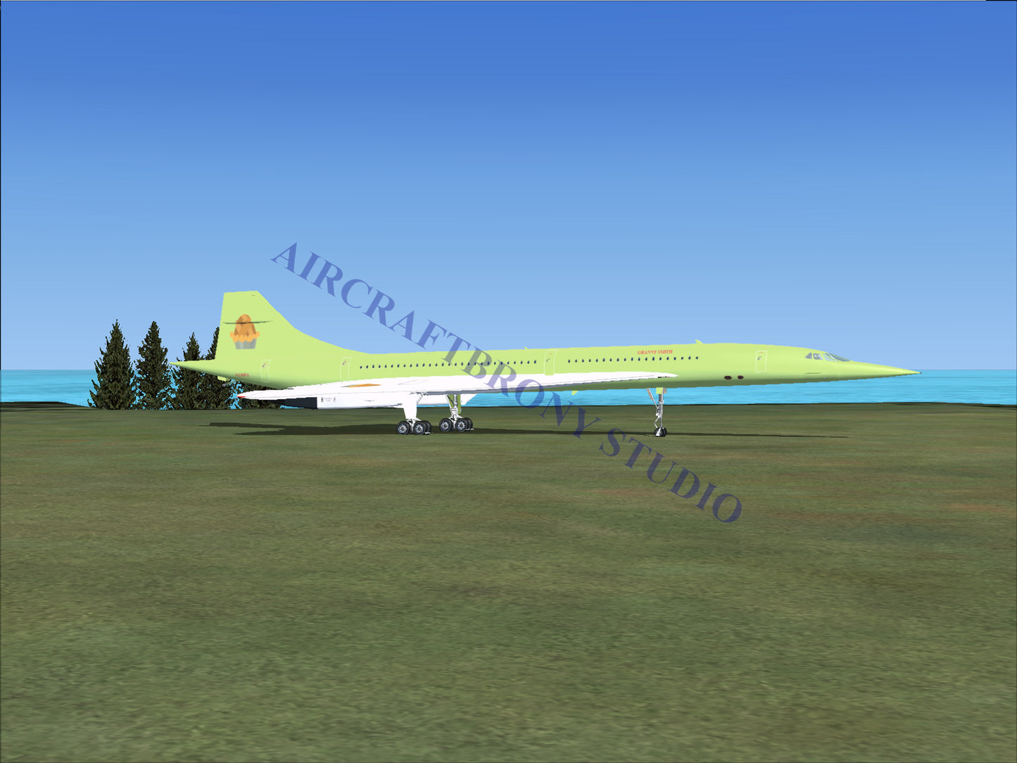 Granny Smith Aerospatiale Concorde (Digital Image) Digital Image