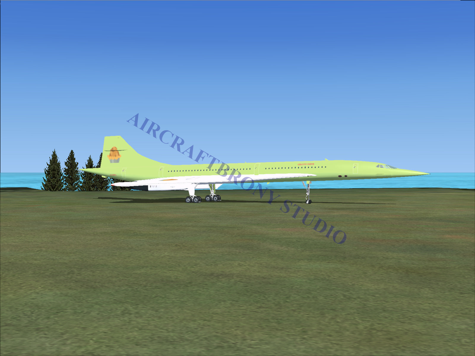 Granny Smith Aerospatiale Concorde (Digital Image) Digital Image