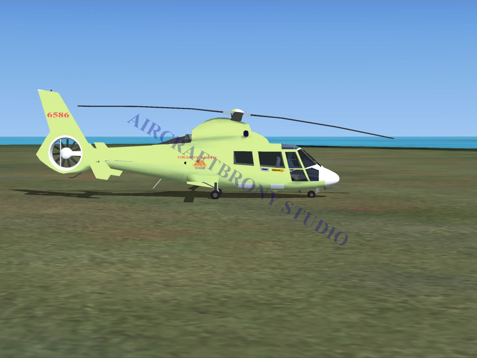 Granny Smith Aerospatiale HH65 Dolphin (Digital Image) Digital Image