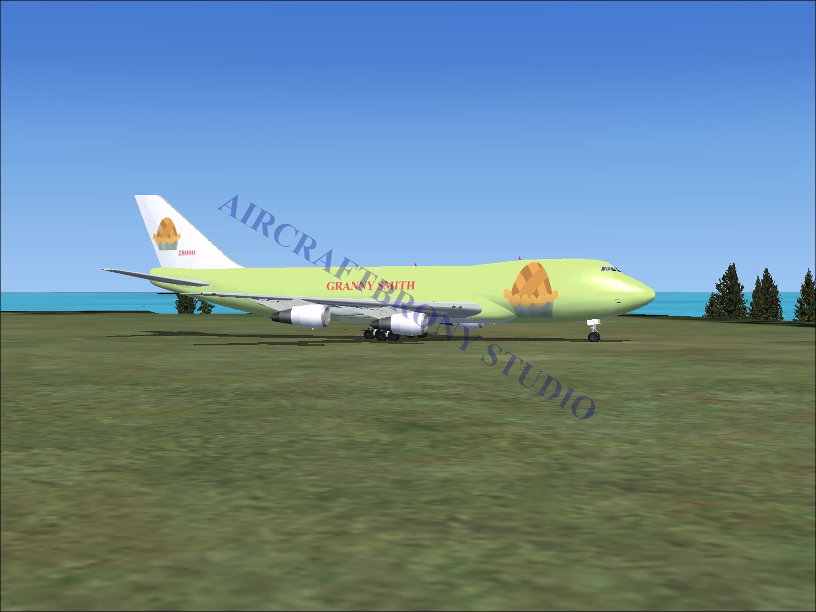 Granny Smith Boeing 747-200 (Digital Image) Digital Image