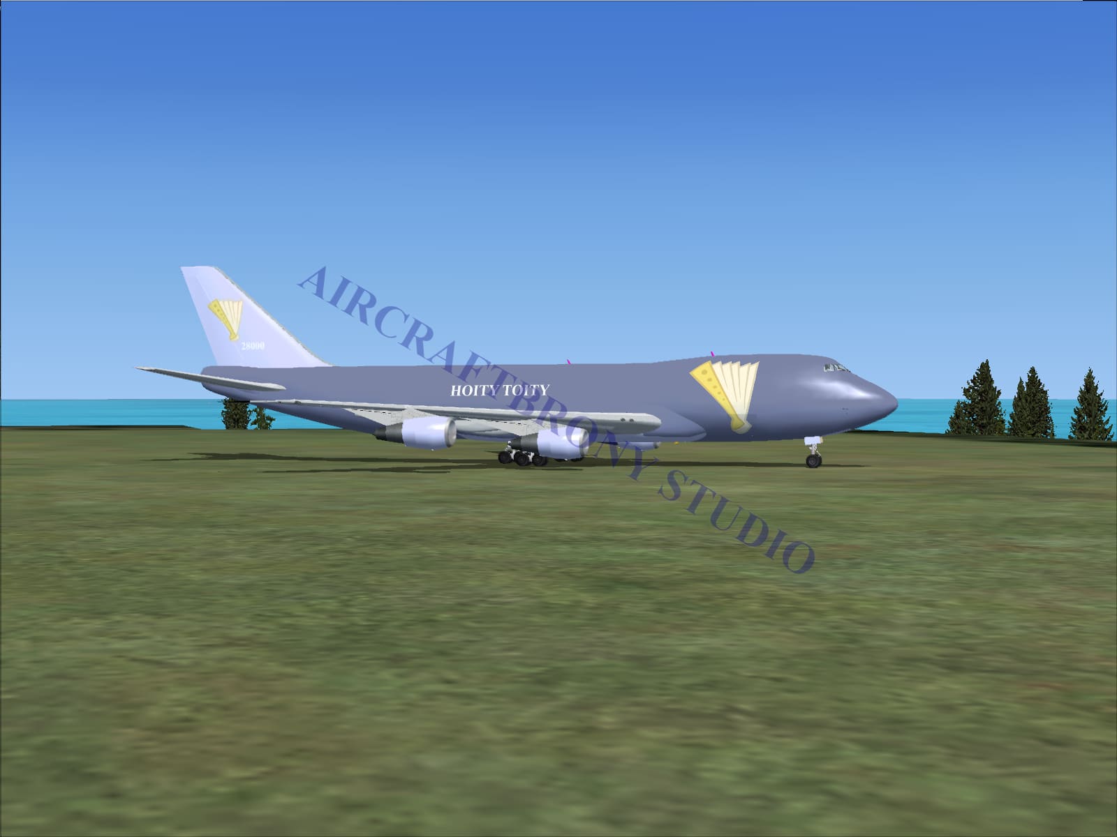 Hoity Toity Boeing 747-200 (Digital Image) Digital Image