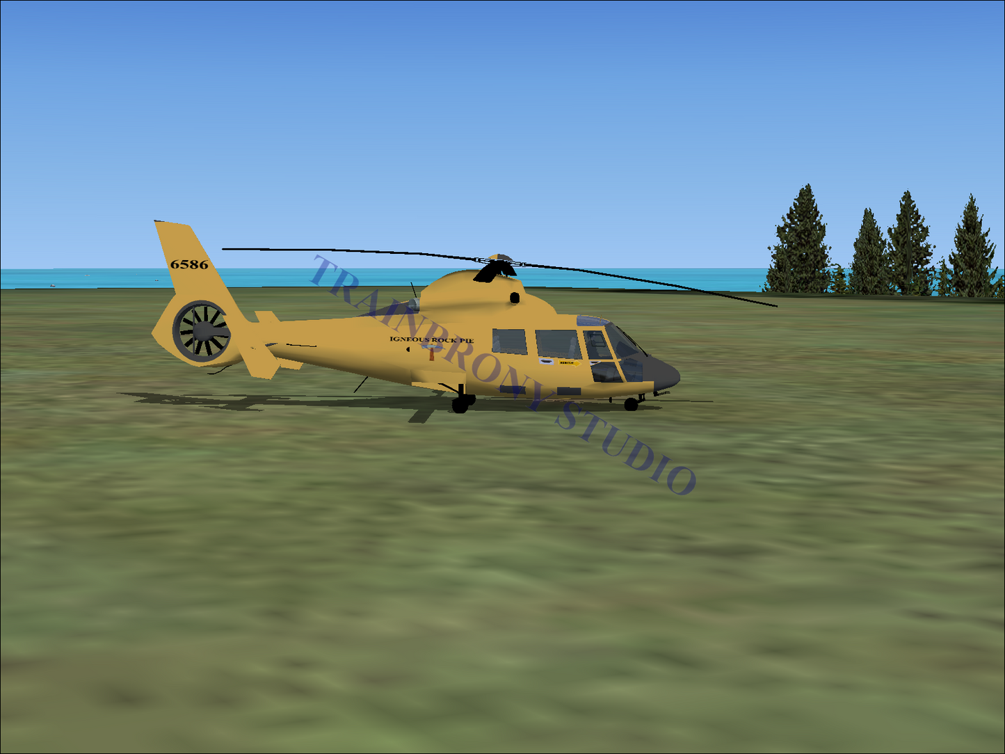 Igneous Rock Pie Aerospatiale HH65 Dolphin (Digital Image) Digital Image