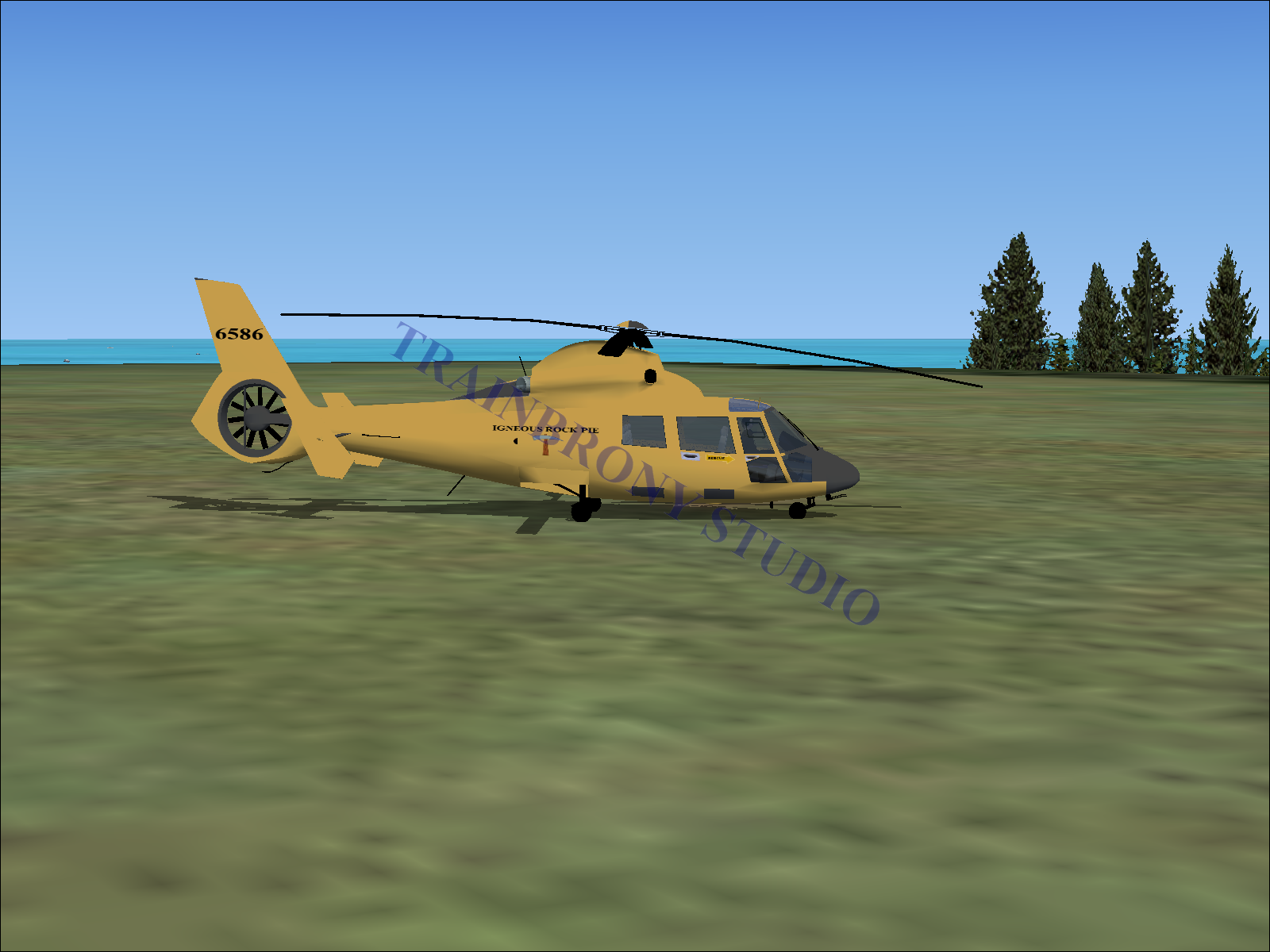 Igneous Rock Pie Aerospatiale HH65 Dolphin (Digital Image) Digital Image