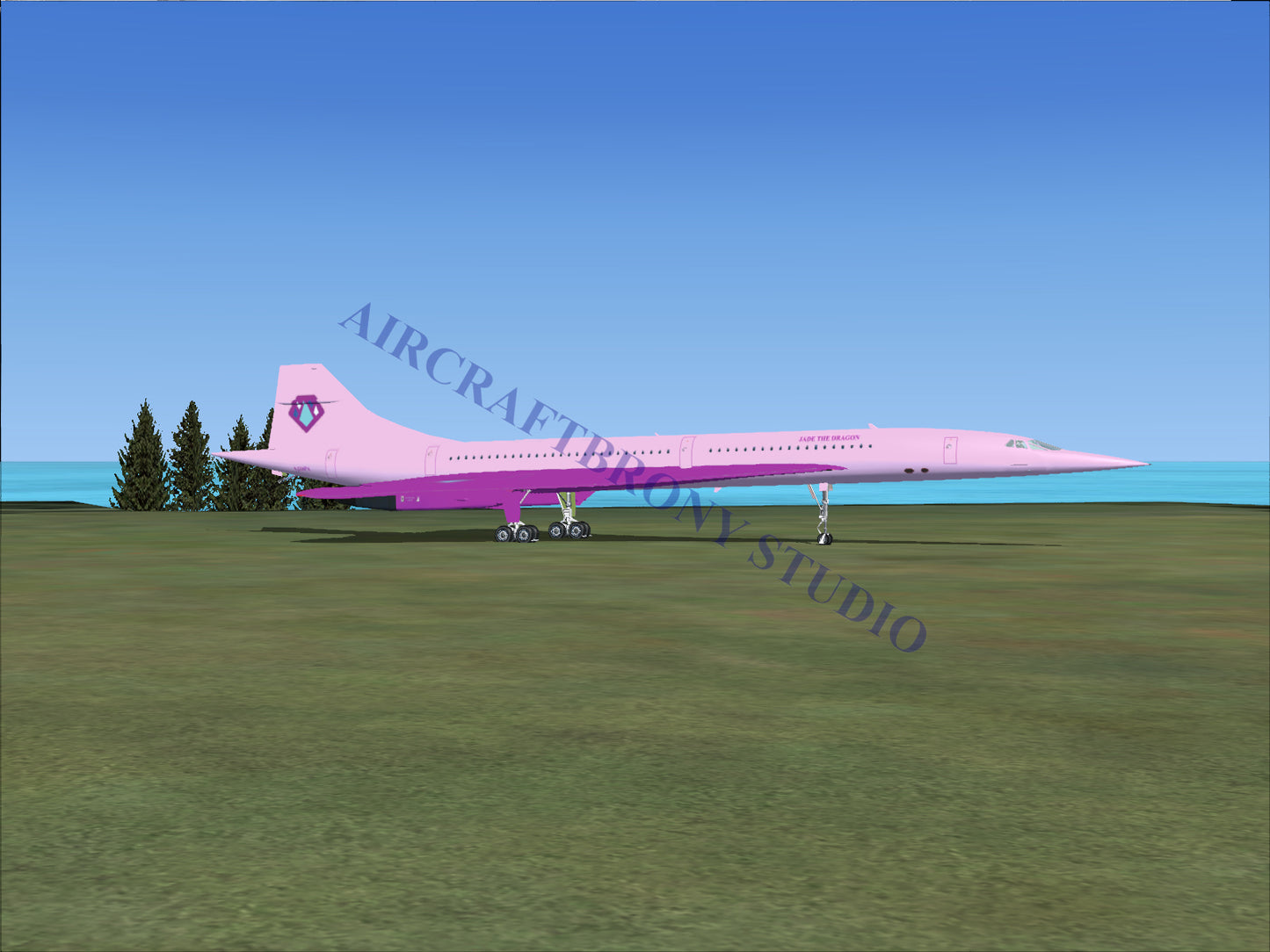 Jade The Dragon Aerospatiale Concorde (Digital Image) Digital Image