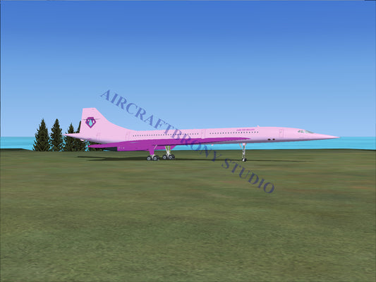 Jade The Dragon Aerospatiale Concorde (Digital Image) Digital Image