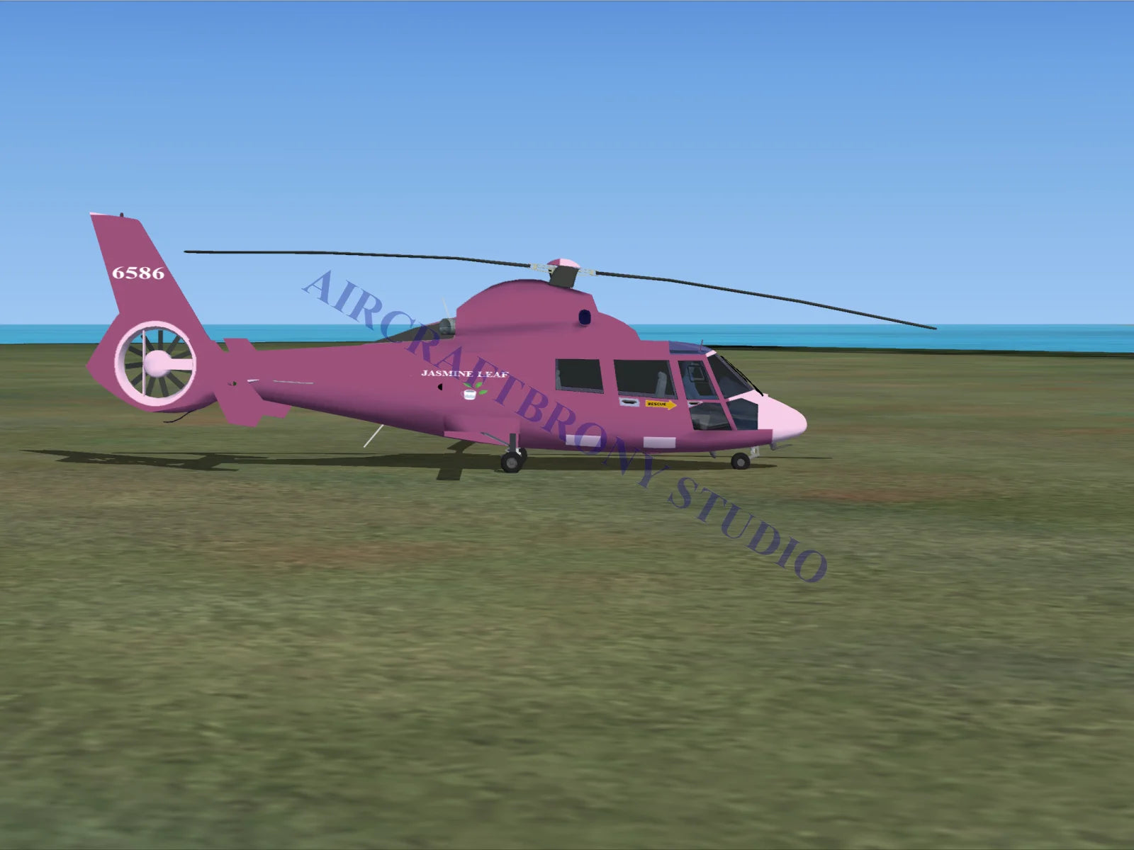 Jasmine Leaf Aerospatiale HH65 Dolphin (Digital Image) Digital Image