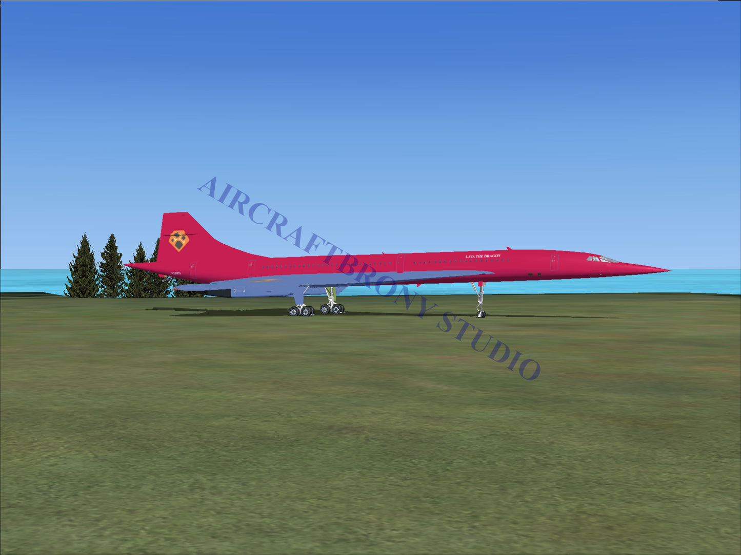 Lava The Dragon Aerospatiale Concorde (Digital Image) Digital Image
