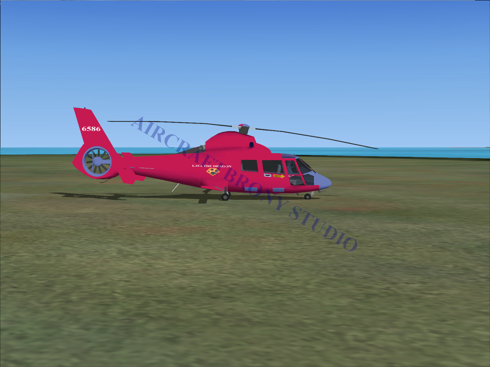 Lava The Dragon Aerospatiale HH65 Dolphin (Digital Image) Digital Image