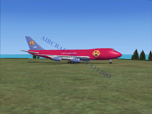 Lava The Dragon Boeing 747-200 (Digital Image) Digital Image