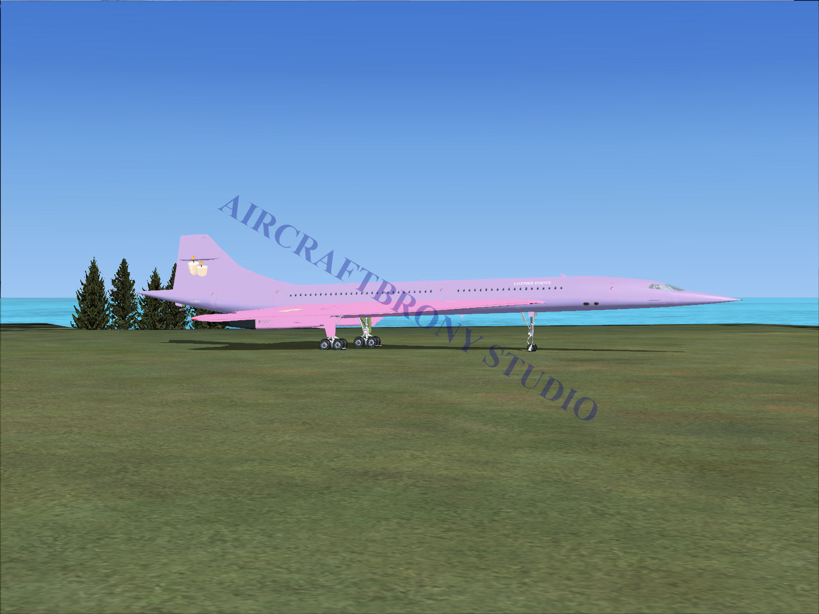 Lavender Essence Aerospatiale Concorde (Digital Image) Digital Image