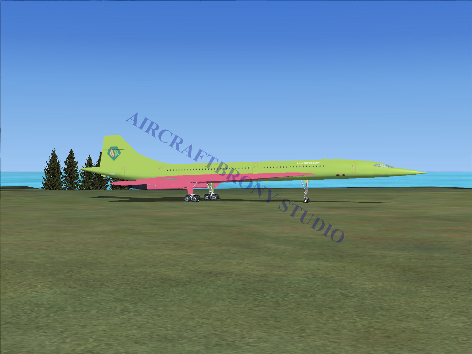 Leaf The Dragon Aerospatiale Concorde (Digital Image) Digital Image