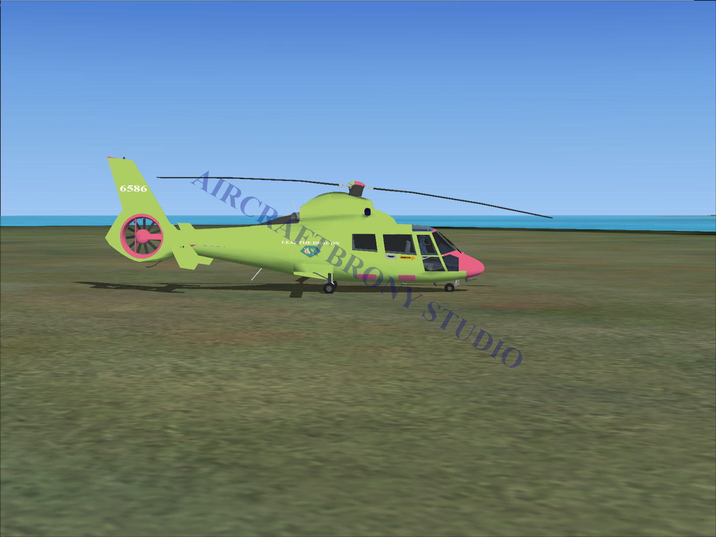 Leaf The Dragon Aerospatiale HH65 Dolphin (Digital Image) Digital Image