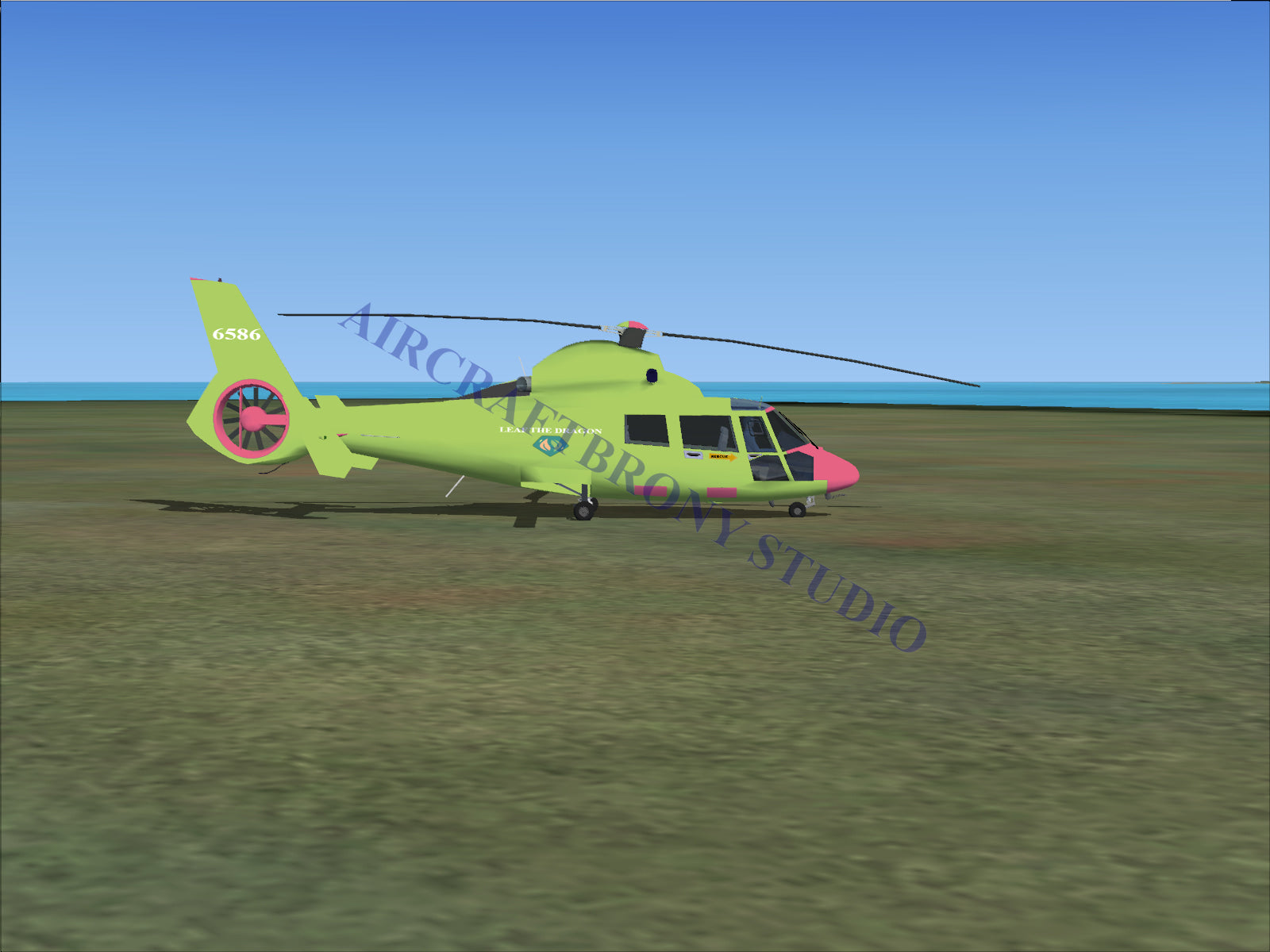 Leaf The Dragon Aerospatiale HH65 Dolphin (Digital Image) Digital Image