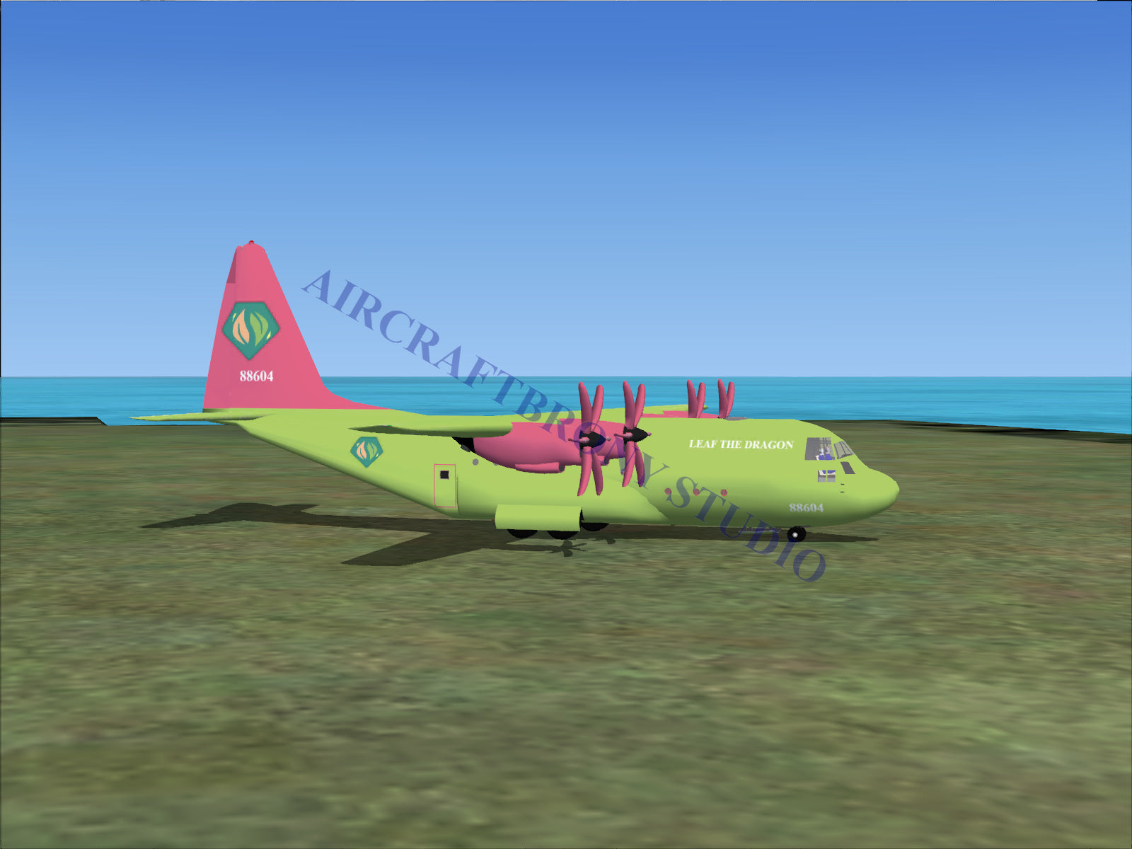 Leaf The Dragon Lockheed C-130 (Digital Image) Digital Image