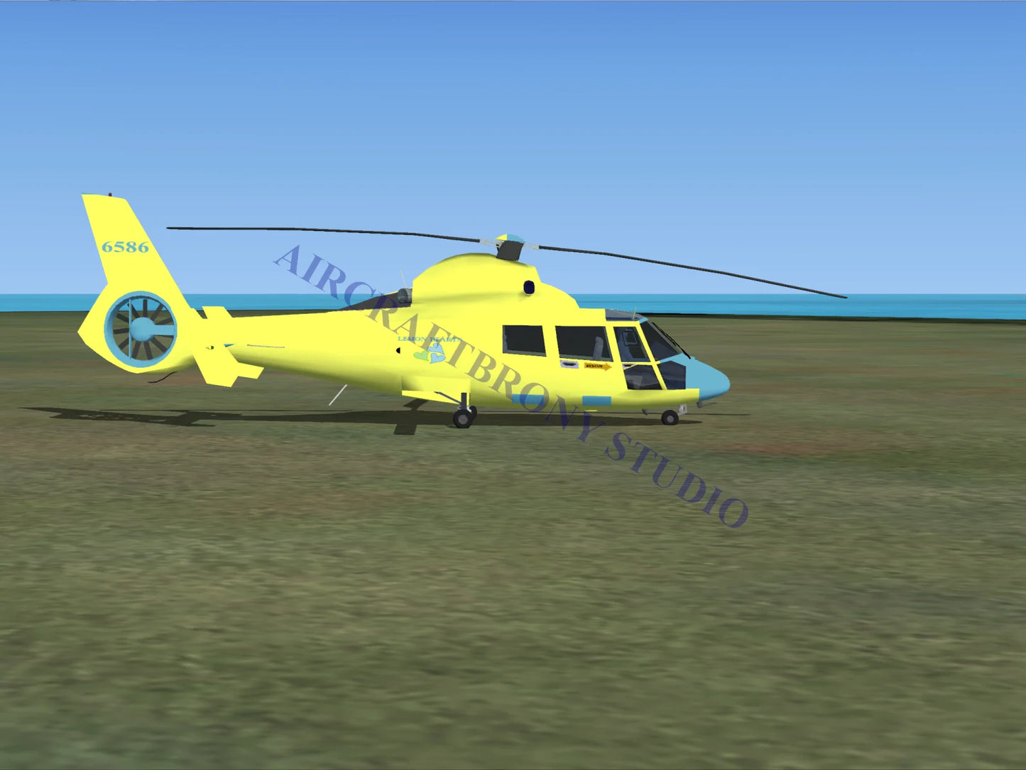 Lemon Hearts Aerospatiale HH65 Dolphin (Digital Image) Digital Image