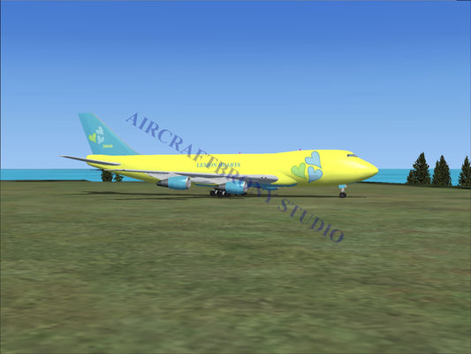 Lemon Hearts Boeing 747-200 (Digital Image) Digital Image