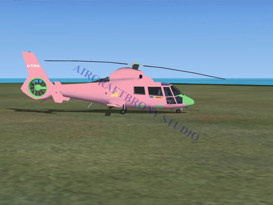 Lemon Zest Aerospatiale HH65 Dolphin (Digital Image) Digital Image