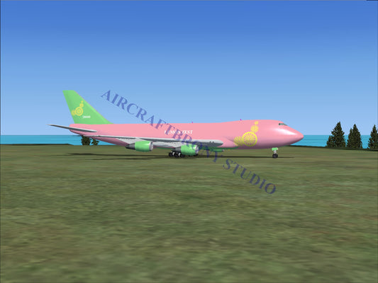 Lemon Zest Boeing 747-200 (Digital Image) Digital Image