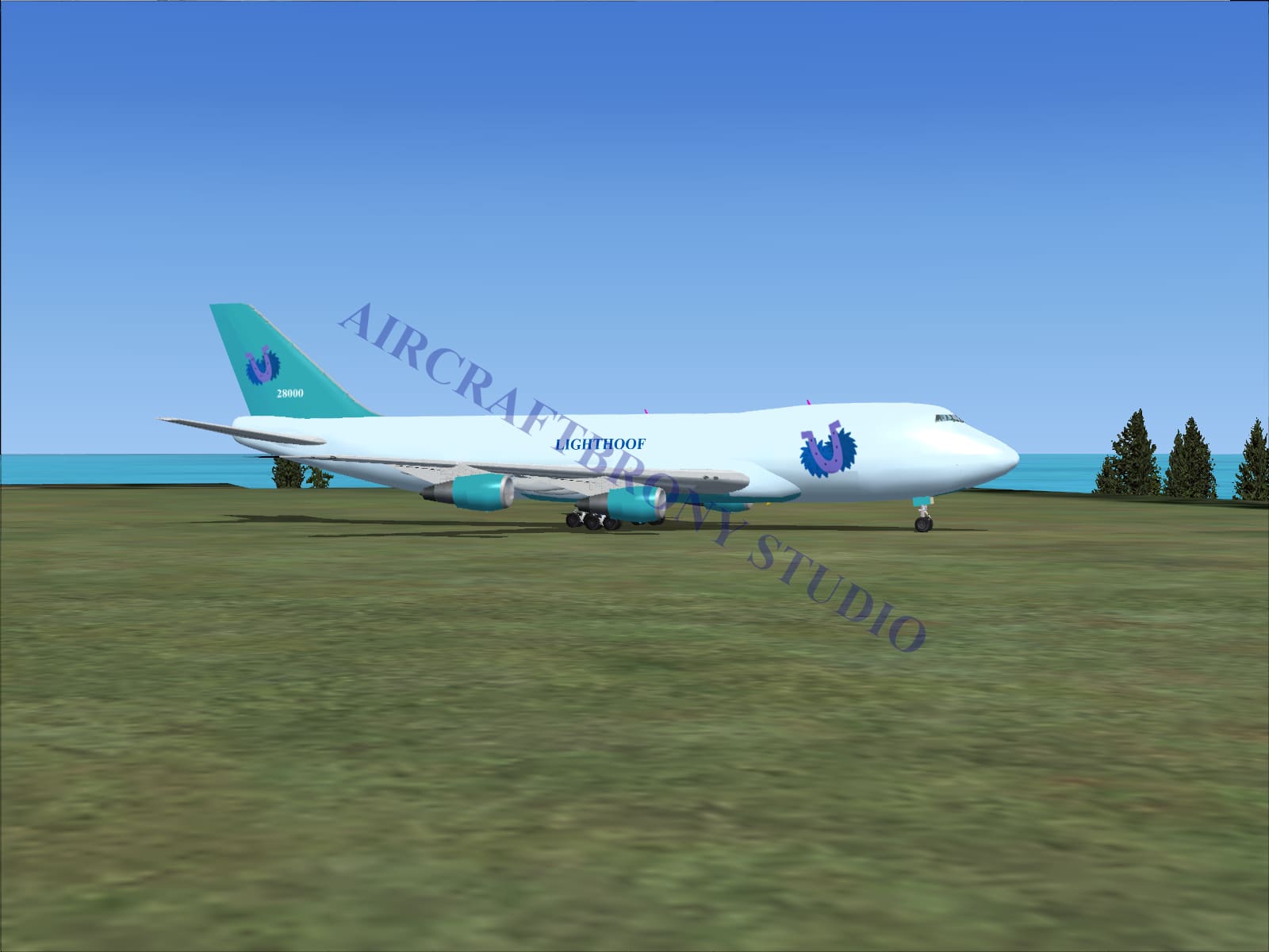 Lighthoof Boeing 747-200 (Digital Image) Digital Image