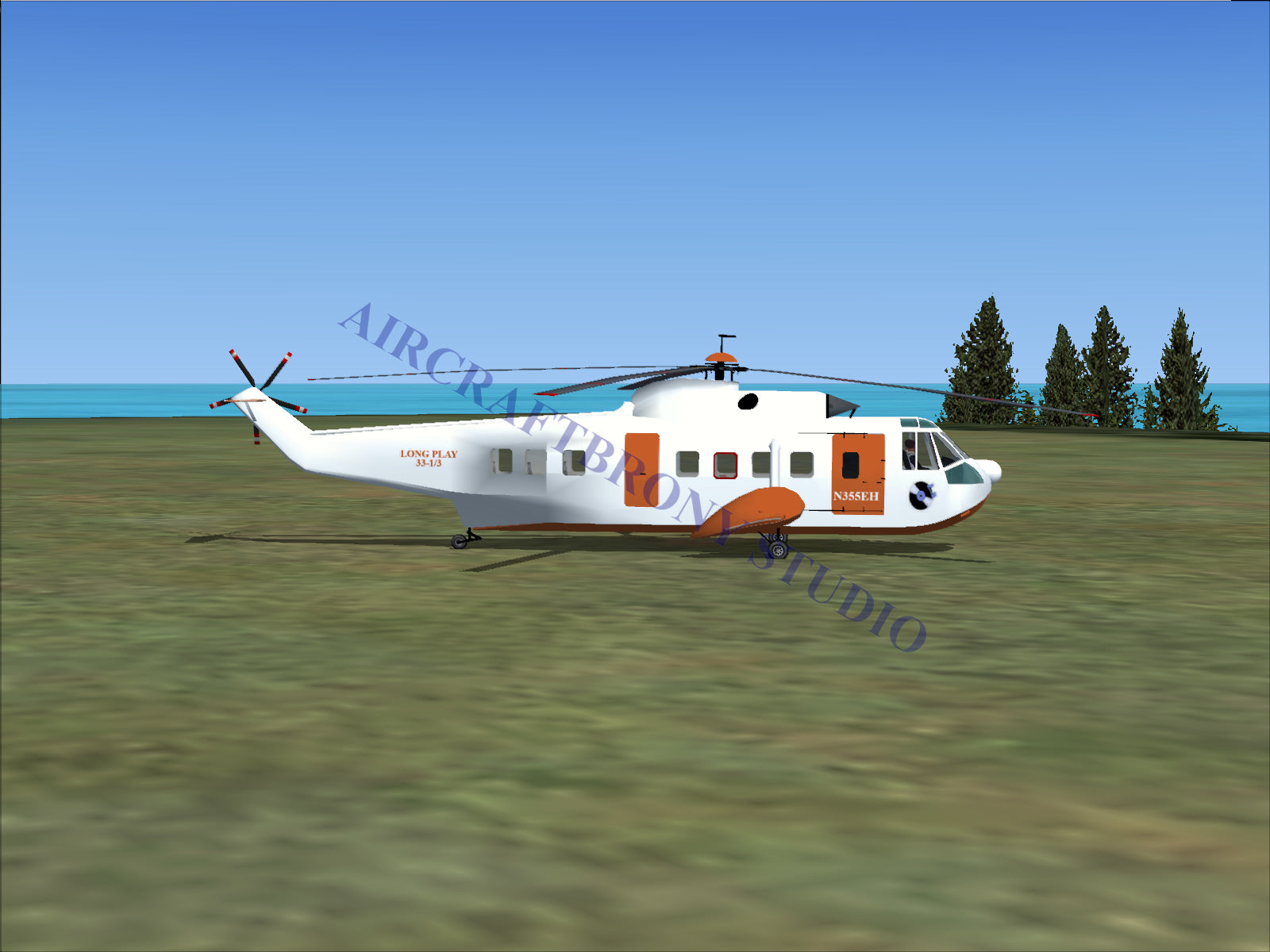 Long Play (33-1/3) Sikorsky S-61N (Digital Image) Digital Image