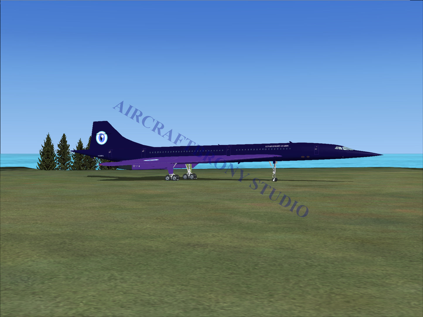 Lunar Knight Guards Aerospatiale Concorde (Digital Image) Digital Image