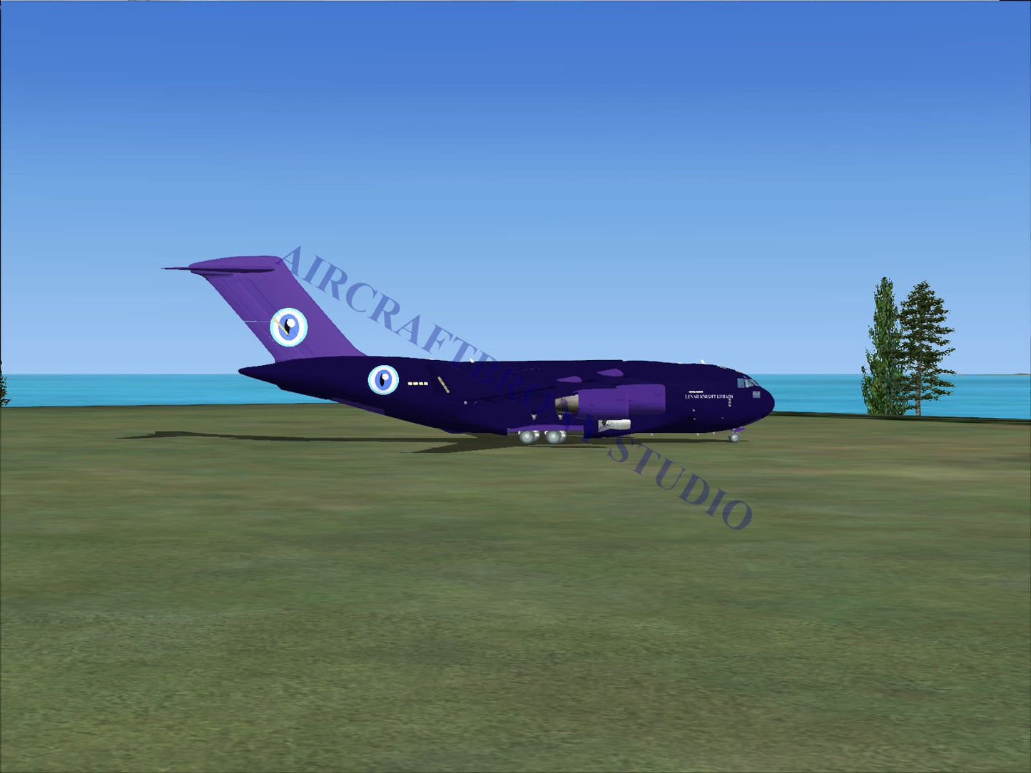 Lunar Knight Guards Boeing C-17 (Digital Image) Digital Image