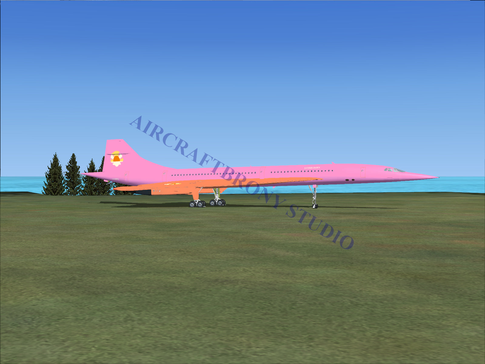 Luster Dawn Aerospatiale Concorde (Digital Image) Digital Image