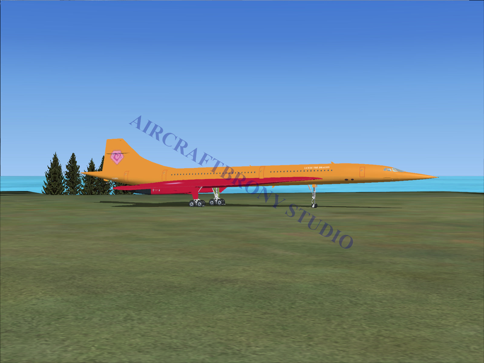 Luxxe The Dragon Aerospatiale Concorde (Digital Image) Digital Image